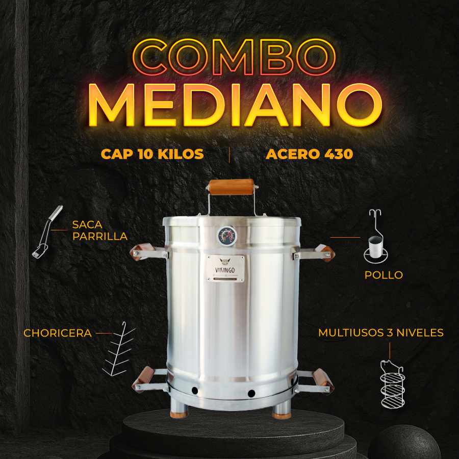 Combo Barril Asador Mediano