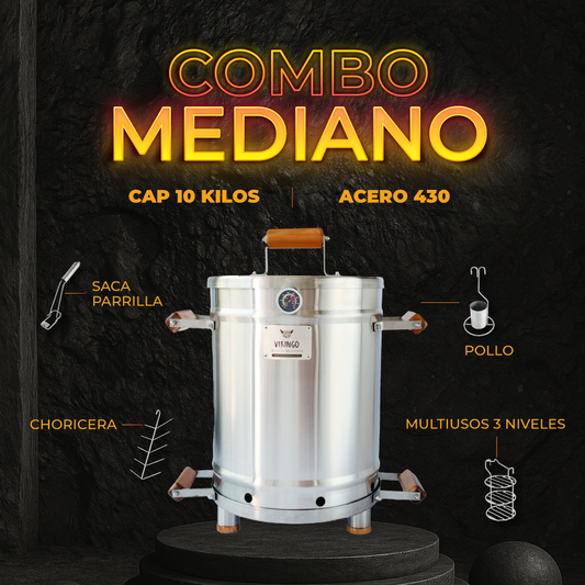 Combo Barril Asador Mediano