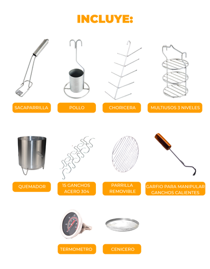 Combo Barril Asador Mediano