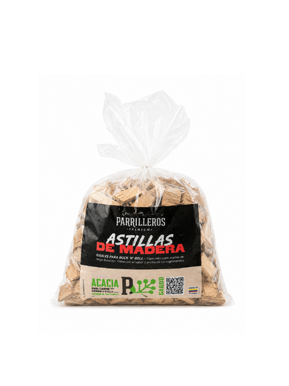 Astillas de Madera para Ahumado Premium Acacia | Sabor Natural para Carnes, Cerdo y Pollo