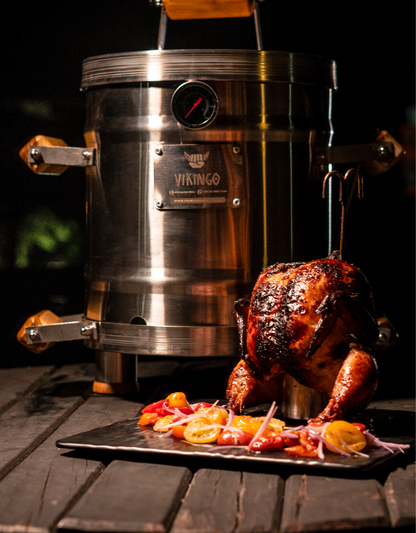 Combo Barril Asador Grande con Termometro Inteligente