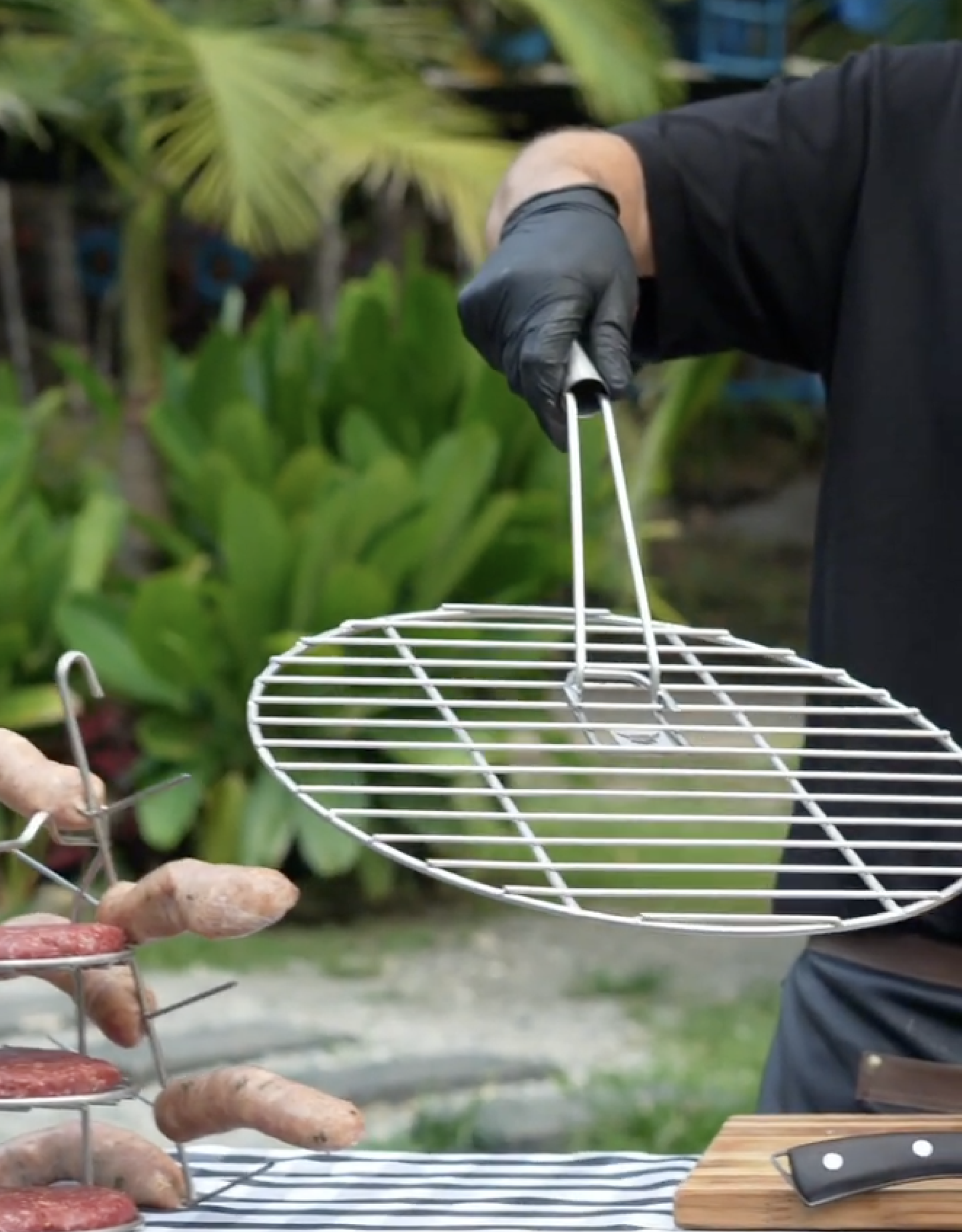 Combo Barril Asador Mediano con Termometro Inteligente