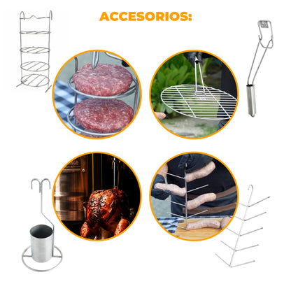 Combo Barril Asador Mediano de 28 Lb