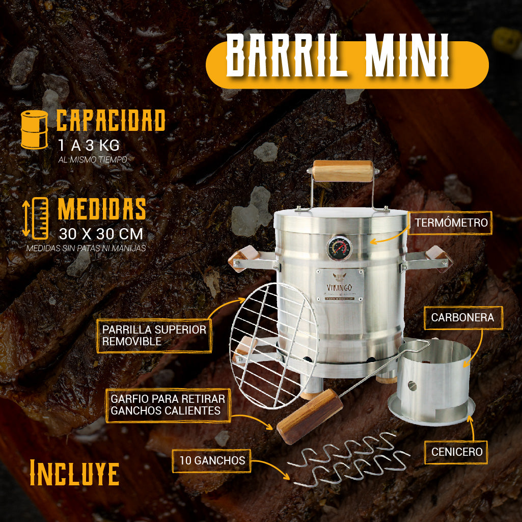 Barril Asador Premium Mini 4 Kg
