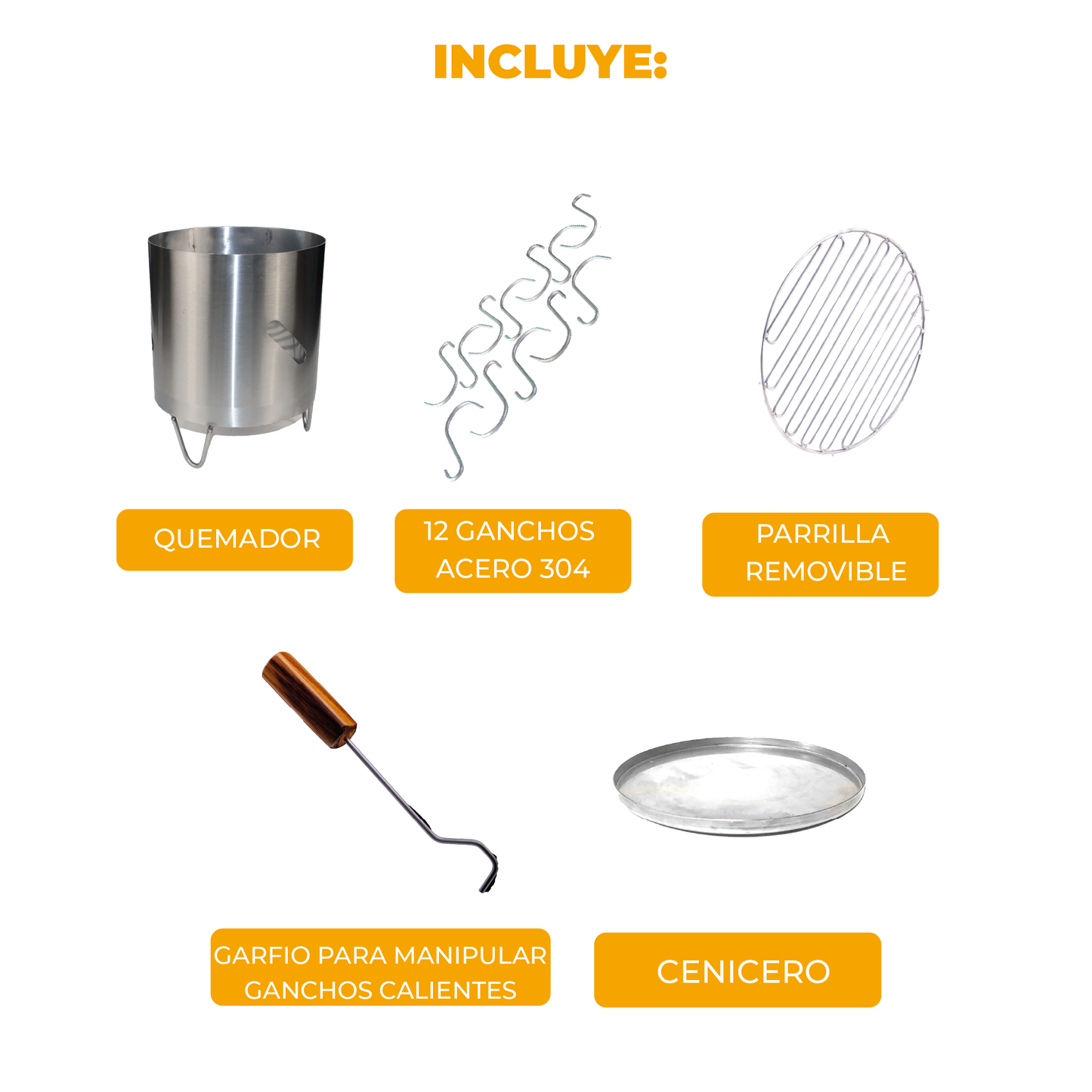 Barril Asador Eco Mediano de 28 Lb | Barril Vikingo