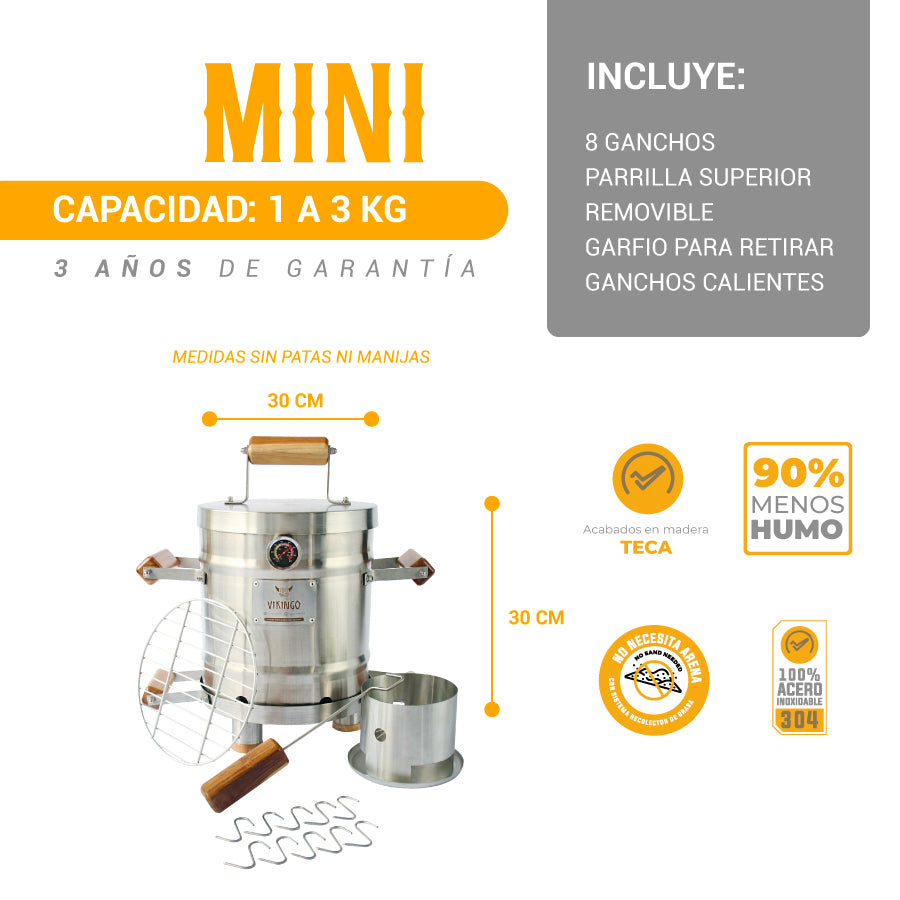 Barril Asador Premium Mini 4 Kg