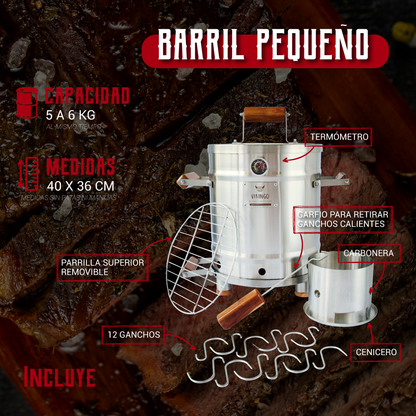 Barril Asador Pequeño 16 Lb