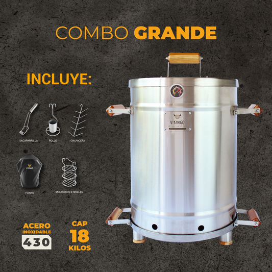COMBO BARRIL ASADOR GRANDE