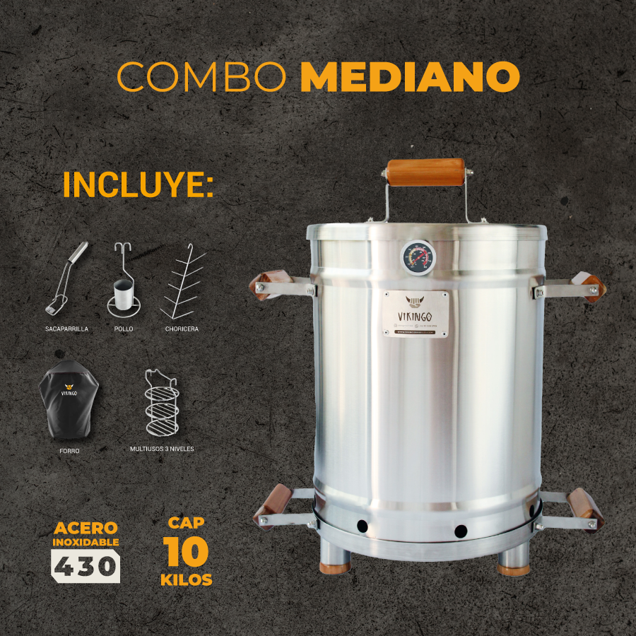 COMBO BARRIL ASADOR MEDIANO