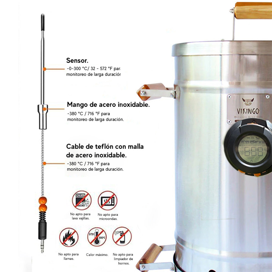 Termómetro De Sonda Inteligente Para Barril Asador | Outlet